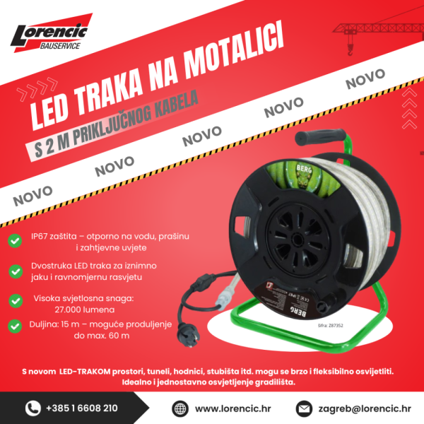 Novo u ponudi – LED traka na motalici (15 m)
