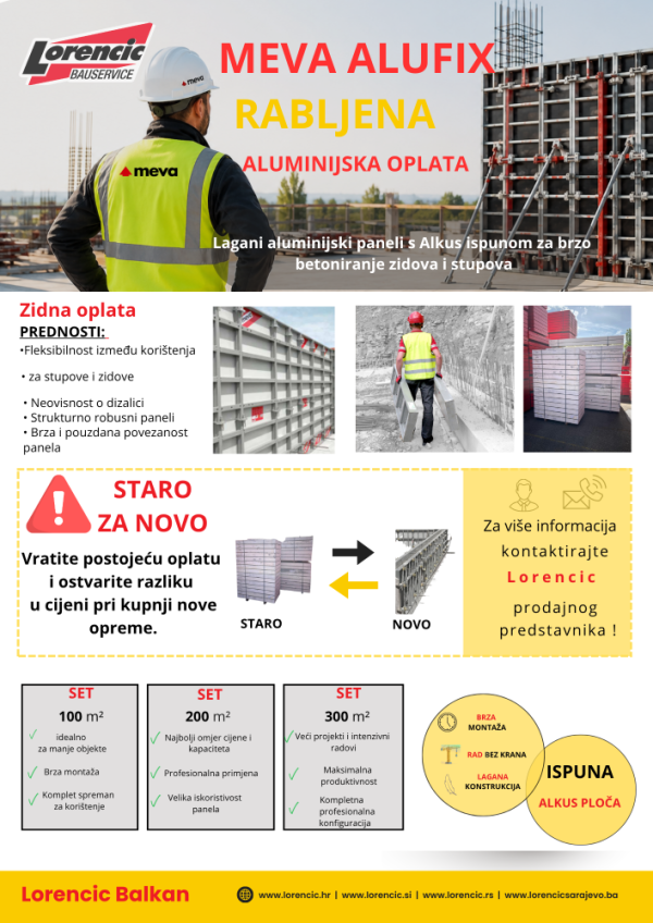 MEVA - ALUMIJSKA RABLJENA OPLATA